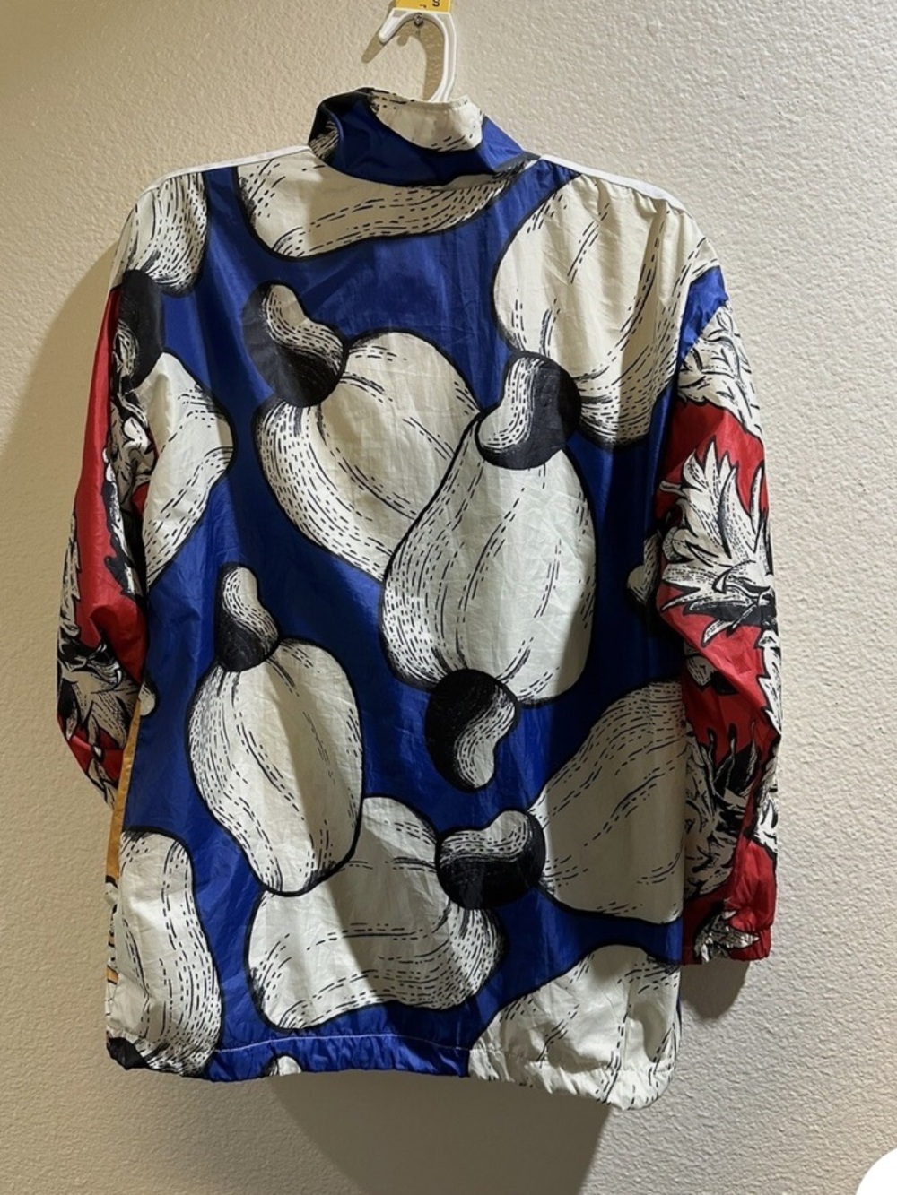 adidas Floral Graphic Windbreaker Jacket - Blue/White/Red